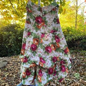 TORRID floral poof dress